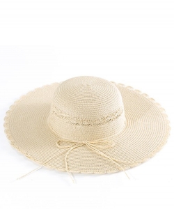 Boho Woven Straw Hat HA320108 TAUPE